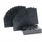 Melnās Plastmasas Plastikāta Spēļu Kārtis | Black Waterproof Plastic Poker Playing Cards