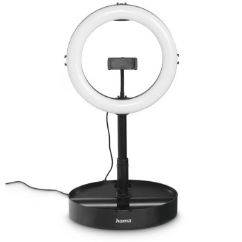 Кольцевая светодиодная лампа Hama SpotLight FoldUp 102 II для смартфона