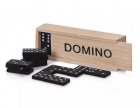 Ģimenes Galda Spēle Domino (Koka Kauliņi) + Kaste, melna l Family Board Game Dominoes