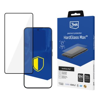 Pilnekrāna aizsargstikls 3mk Xiaomi 15 HardGlass Max Black | Tempered Glass Screen Protector