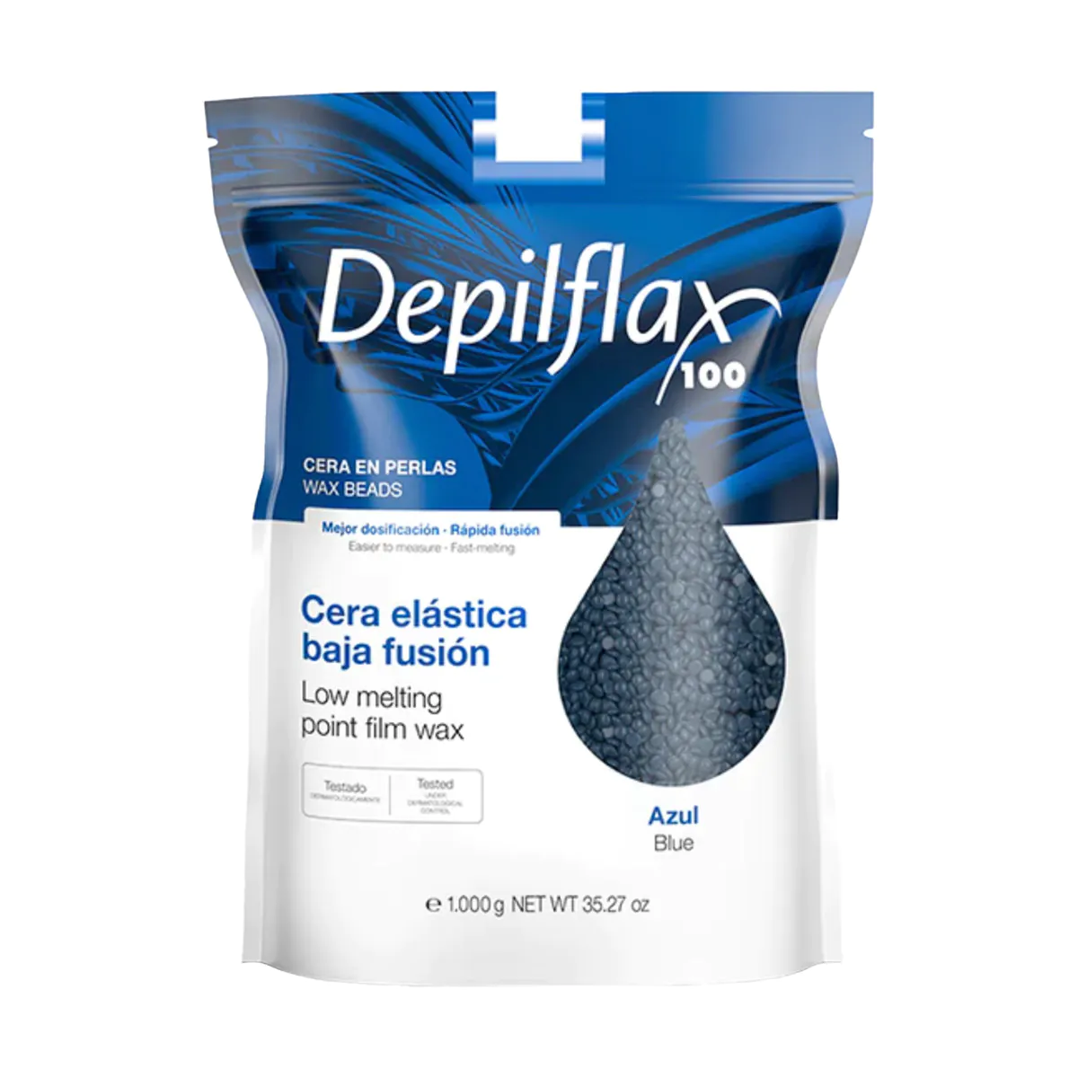 Depilflax azulēna depilācijas vasks granulās 1000g, nomierinošs | Depilatory wax granules