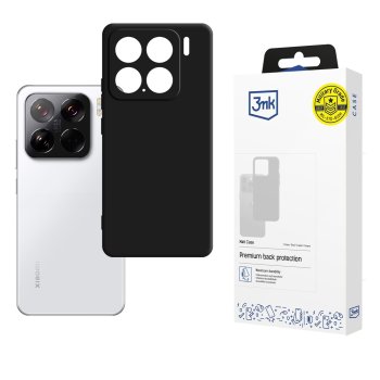 Xiaomi 15 3MK Matt Case Cover, Black | Matēts Telefona Maciņš Vāks Apvalks Bampers