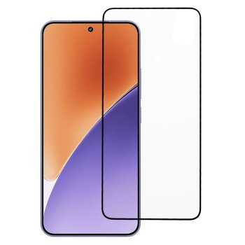 5D Aizsargstikls Xiaomi 15, Melns Pilna Pārklājuma (Tempered Glass)