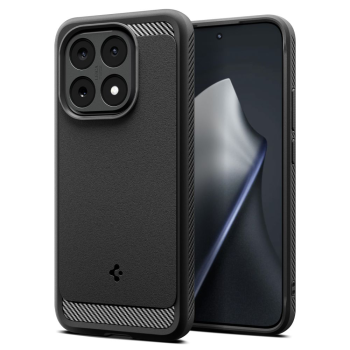 Xiaomi 15T Spigen Rugged Armor Case Cover, Black | Telefona Maciņš Vāks Apvalks Bampers