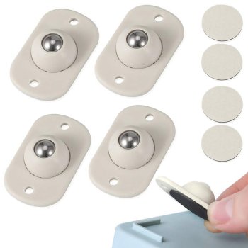 Pašlīmējoši Mēbeļu Rullīšu Riteņi, 4 gab. | Self-Adhesive Furniture Wheels Roller