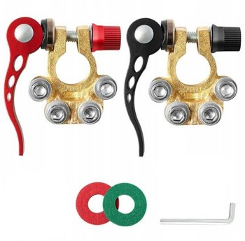 Universālas akumulatoru skavas 2 gab | Universal battery clamps 2pcs