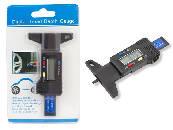 Riepu protektora dziļuma mērītājs - Digital Thread Depth Gauge (0)