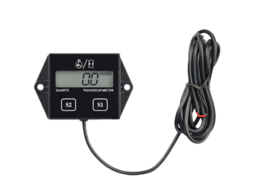 Universālais elektroniskais tahometrs, motora stundu skaitītājs (mērītājs) 2T/4T | Tach Hour Meter (4)