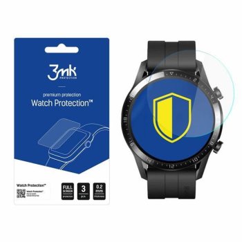 Huawei Watch GT 2 46 mm Hibrīda Lokāms Viedpulksteņa Ekrāna Aizsargstikls, 3 gab. | 3MK Flexible Glass Tempered...