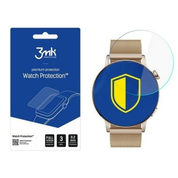 3MK Huawei Watch Gt 3 42mm Viedpulksteņa Aizsargplēve 3 gab. | Tempered Screen Protector Film