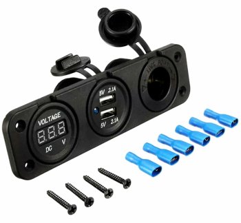 Ūdensizturīgs kontaktligzdas drošinātājs. 2,1a | Waterproof light socket.