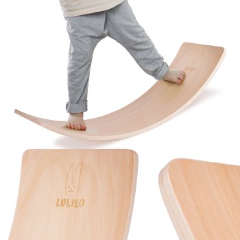 Koka Līdzsvara Dēlis Plāksne Vingrošana Fitness, līdz 200 kg | Wooden Balance Board Exercises Fitness