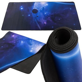 Datorgalda Klaviatūras Paklājs Peles Paliktnis Kosmoss, 40x90cm | Computer Table Carpet Mat Mouse Pad