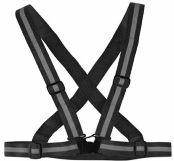 Atstarojoša josta veste, Melna | Reflective Harness Vest