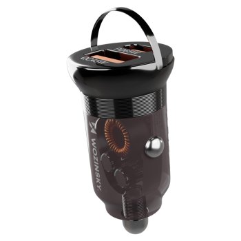 Wozinsky 65W auto lādētājs USB-C PD 65W / USB-A 45W QC 3.0 - Melns | Phone Car Charger