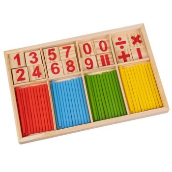 Koka Nūjiņas Skaitīšanas Apguvei 22447 | Wooden Sticks For Learning Counting