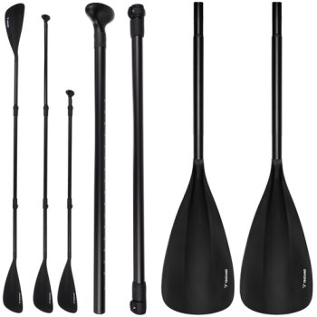 Regulējams 4 daļu airis 229 cm 2in1 Trizand, melns