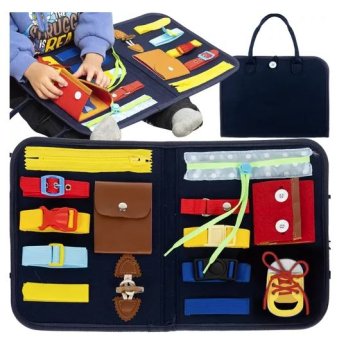 Izglītojošā Rotaļlieta Manipulācijas Sensorais Aktivitāšu Dēlis Kruzzel 23618 | Manipulation Busy Board