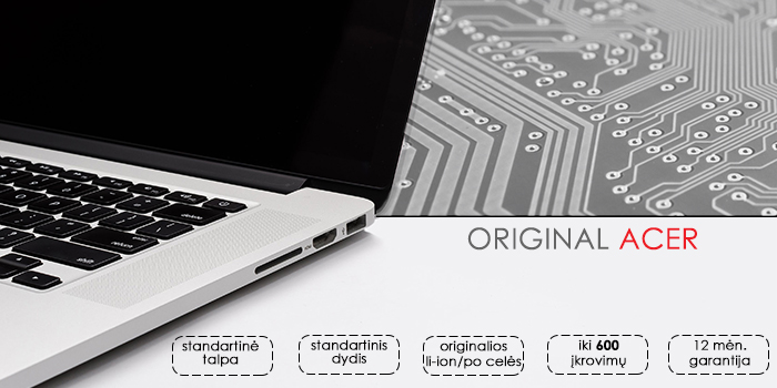 Oriģinālais portatīvā datora akumulators ACER AC14B8K 3220mAh (0)