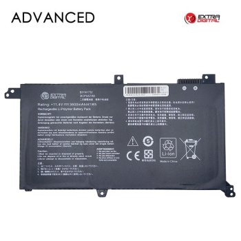 Baterija ASUS portatīvajam datoram B31N1732, 3600mAh, Extra Digital Advanced
