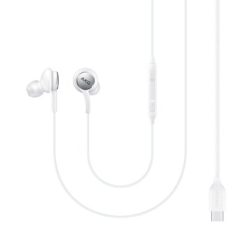 Samsung AKG USB Type C Earphones (Active Noise Cancelling), White | Vadu Austiņas ar USB Tipa C Savienojumu