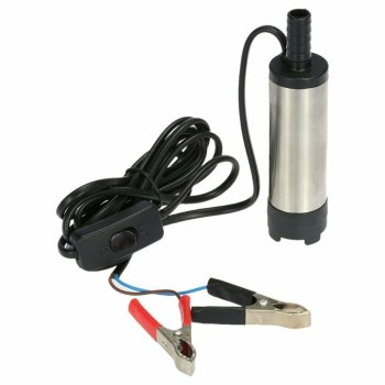 Elektriskais degvielas sūknis 12V šķidrumu pārsūknēšanai, zelta-oranžs