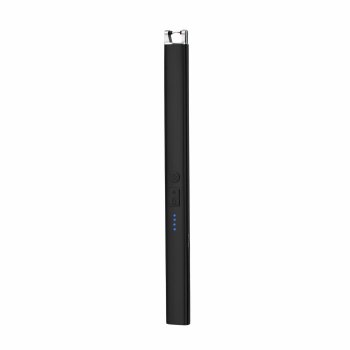 Plazmas šķiltavas ar USB uzlādi, vējizturīgas un bezliesmas, melnas