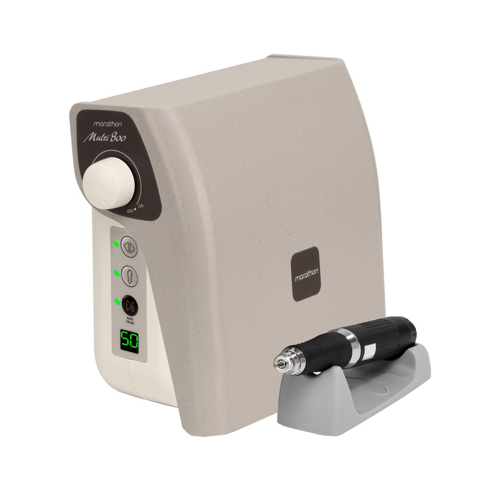 Manikīra un pedikīra aparāts, nagu frēze Saeyang Marathon MULTI800 + BS50C 45 W, bezsuku, ar pēdas pedāli (0)