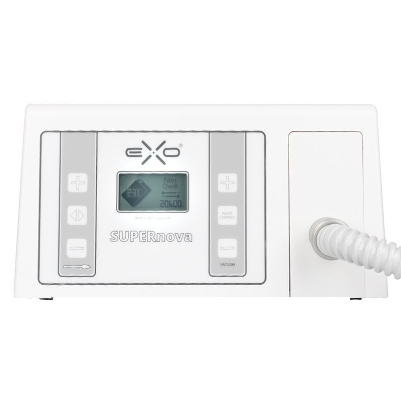 Manikīra un pedikīra aparāts, nagu frēze EXO Supernova 50 W, ar putekļu nosūcēju, bezsuku (0)