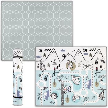 Izglītojošs sarullējams bērnu putu paklājs Nukido NK-342 | Kids Roll-up Foam Mat