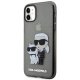 Apple iPhone 11 6.1\" Karl Lagerfeld Gliter Karl&Choupette Case Cover (KLHCN61HNKCTGK), Black | Telefona Maciņš Vāks...