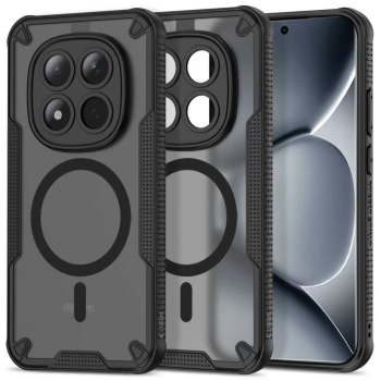 Xiaomi Redmi Note 15 Pro+ Plus Tech-Protect Rugged Shield MagSafe Cover Case, Black | Telefona Maciņš Vāciņš Apvalks Bampers