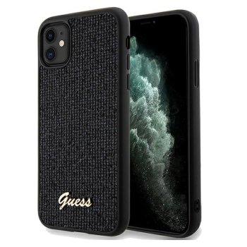 Apple iPhone 11 6.1'' Guess Disco Metal Script Case Cover, Black | Telefona Maciņš Vāks Apvalks Bampers