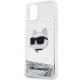 Apple iPhone 11 6.1\'\' Karl Lagerfeld Glitter Choupette Head Cover Case, Silver | Telefona Vāciņš Maciņš Apvalks...