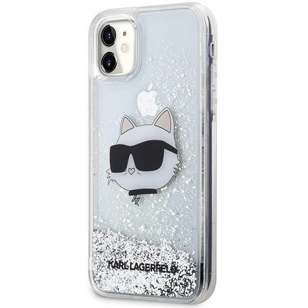 Apple iPhone 11 6.1'' Karl Lagerfeld Glitter Choupette Head Cover Case, Silver | Telefona Vāciņš Maciņš Apvalks... (0)