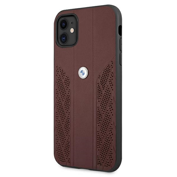 Apple iPhone 11 6,1" BMW Leather Curve Perforate Case Cover (BMHCN61RSPPR), Red | Telefona Maciņš Vāks Apvalks... (0)