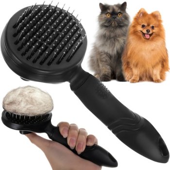 Pašattīroša matu suka dzīvnieku (suņi, kaķi, truši) ķemmēšanai un masāžai | Self Cleaning Pet Comb