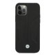 Apple iPhone 12 / 12 Pro 6,1\" BMW Leather Perforate Sides Case Cover (BMHCP12MRSCSK), Black | Telefona Maciņš Vāks...