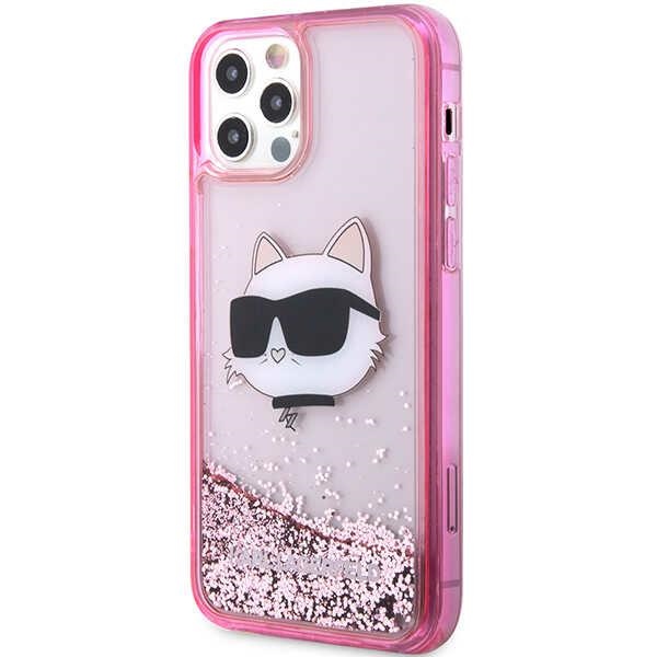 Karl Lagerfeld iPhone 12 / 12 Pro vāciņš KLHCP12MLNCHCP Rozā (0)
