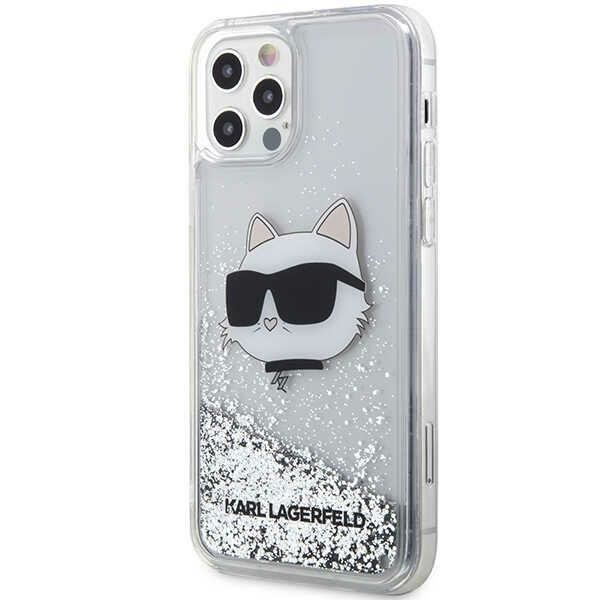 Apple iPhone 12 / 12 Pro 6.1" Karl Lagerfeld Glitter Choupette Head Case Cover (KLHCP12MLNHCCS), Silver | Telefona... (0)
