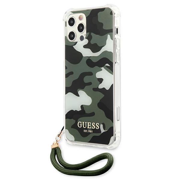 Apple iPhone 12 / 12 Pro 6.1'' Guess Camo Collection Case Cover (GUHCP12MKSARKA), Khaki | Telefona Maciņš Vāks... (0)