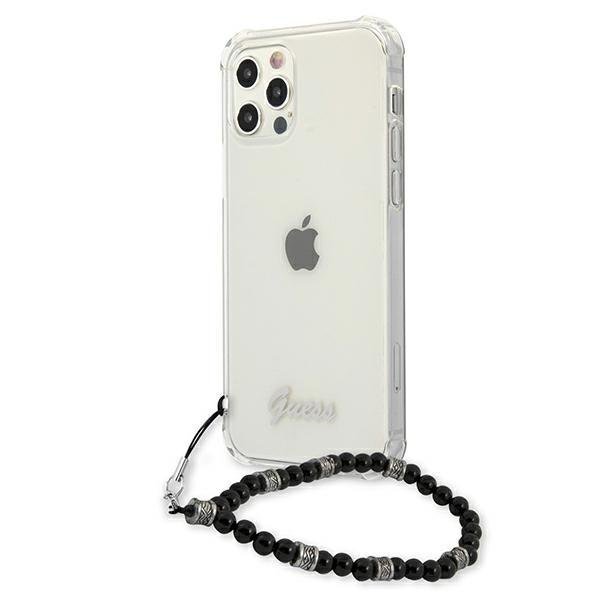 Apple iPhone 12 / 12 Pro 6.1'' Guess Black Pearl Case Cover (GUHCP12MKPSBK), Transparent | Telefona Maciņš Vāks... (0)