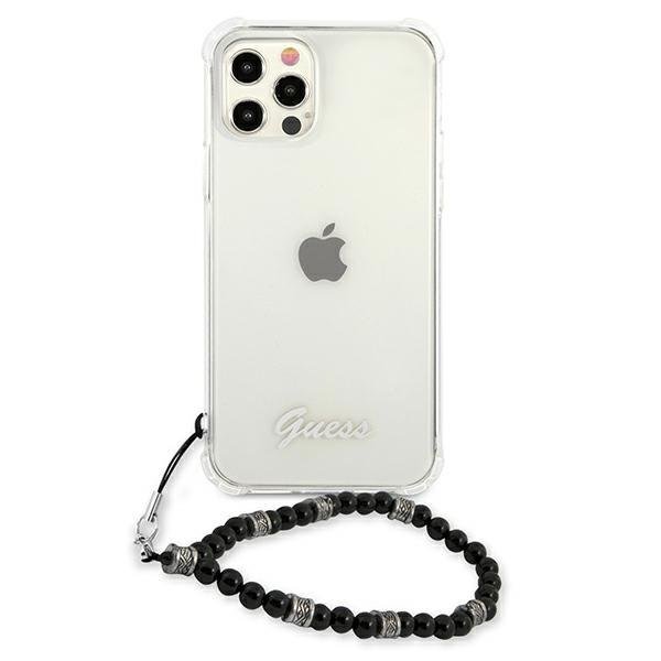 Apple iPhone 12 / 12 Pro 6.1'' Guess Black Pearl Case Cover (GUHCP12MKPSBK), Transparent | Telefona Maciņš Vāks... (1)