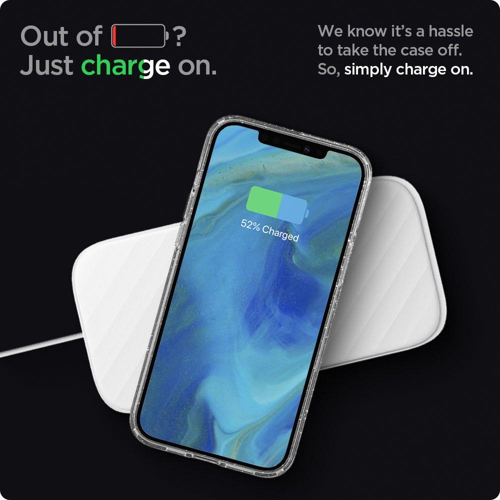 Apple iPhone 12 / 12 Pro 6.1" Spigen Liquid Glitter Crystal TPU Case Cover, Transparent | Telefona Maciņš Vāks... (0)