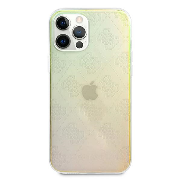 Apple iPhone 12 / 12 Pro 6.1" Guess 4G 3D Pattern Collection Case Cover (GUHCP12M3D4GIRBL), Iridescent | Telefona... (1)