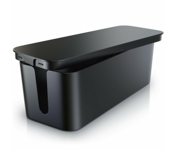 Kabeļu Uzglabāšanas Kaste Vadu Organizators, Melns | Dustproof Cable Storage Box
