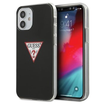 Apple iPhone 12 mini 5.4'' Guess Triangle Collection Case Cover (GUHCP12SPCUCTLBK), Black | Telefona Maciņš Vāks...