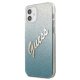 Apple iPhone 12 mini 5.4\'\' Guess Gradient Script Case Cover (GUHCP12SPCUGLSBL), Blue | Telefona Maciņš Vāks...
