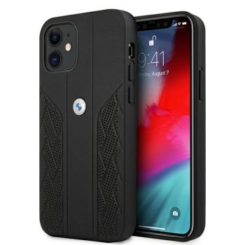 BMW iPhone 12 mini vāciņš Curve Perforate, melns