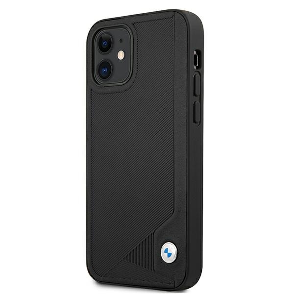 Apple iPhone 12 mini 5.4" BMW Leather Deboss Case Cover (BMHCP12SRCDPK), Black | Telefona Maciņš Vāks Apvalks Bampers (0)
